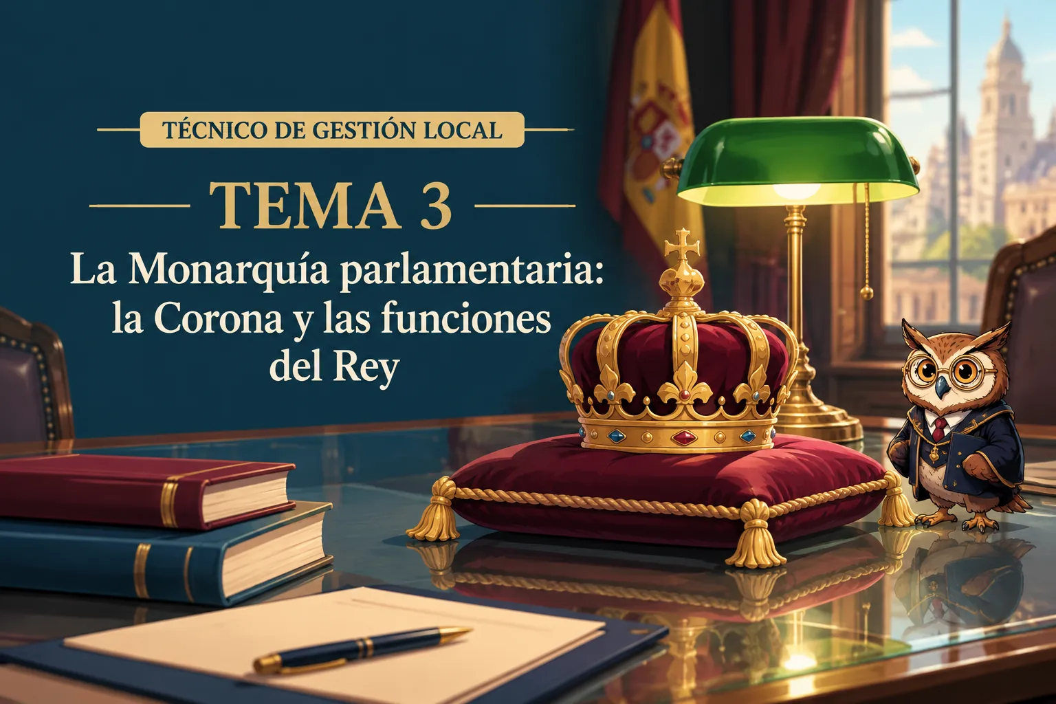 Miniatura del tema 3: La Monarquía parlamentaria: la Corona y las funciones del Rey