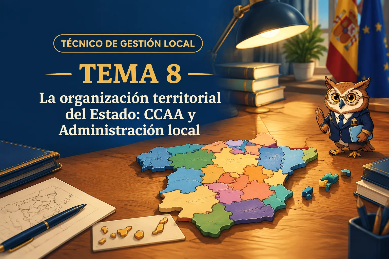 Miniatura del tema 8: La organización territorial del Estado: CCAA y Administración local