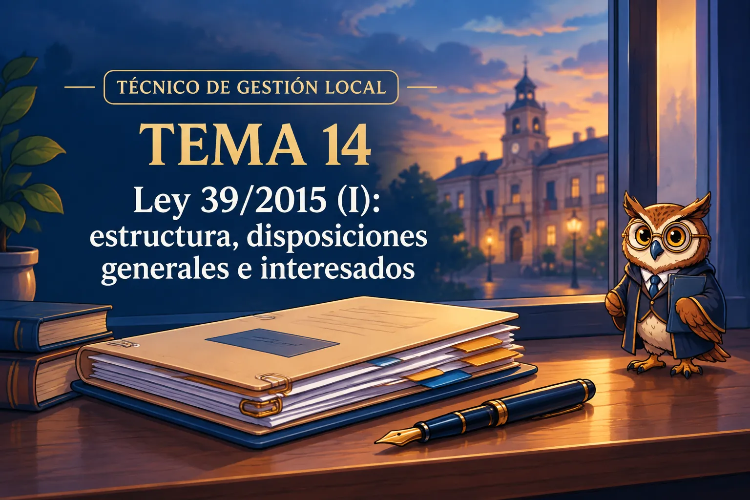 Miniatura del tema 14: Ley 39/2015 (I): estructura, disposiciones generales e interesados