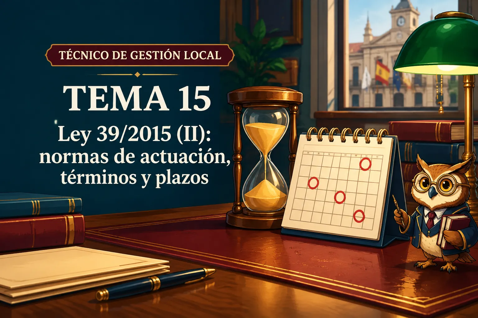 Miniatura del tema 15: Ley 39/2015 (II): normas de actuación, términos y plazos