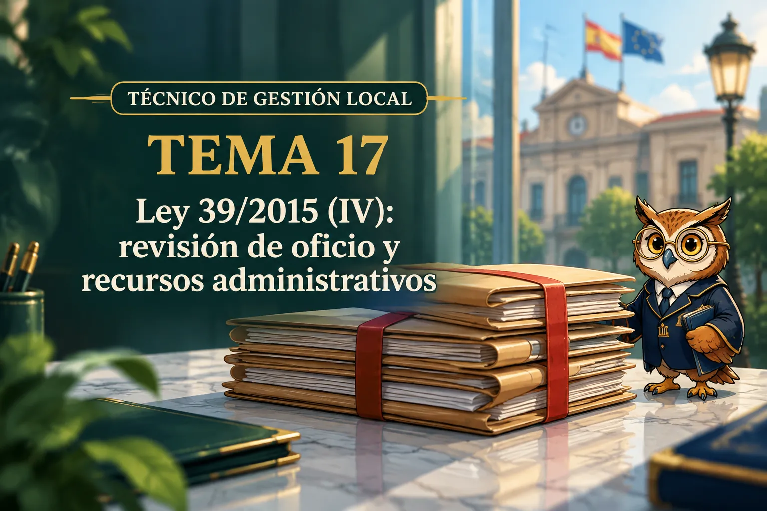 Miniatura del tema 17: Ley 39/2015 (IV): revisión de oficio y recursos administrativos