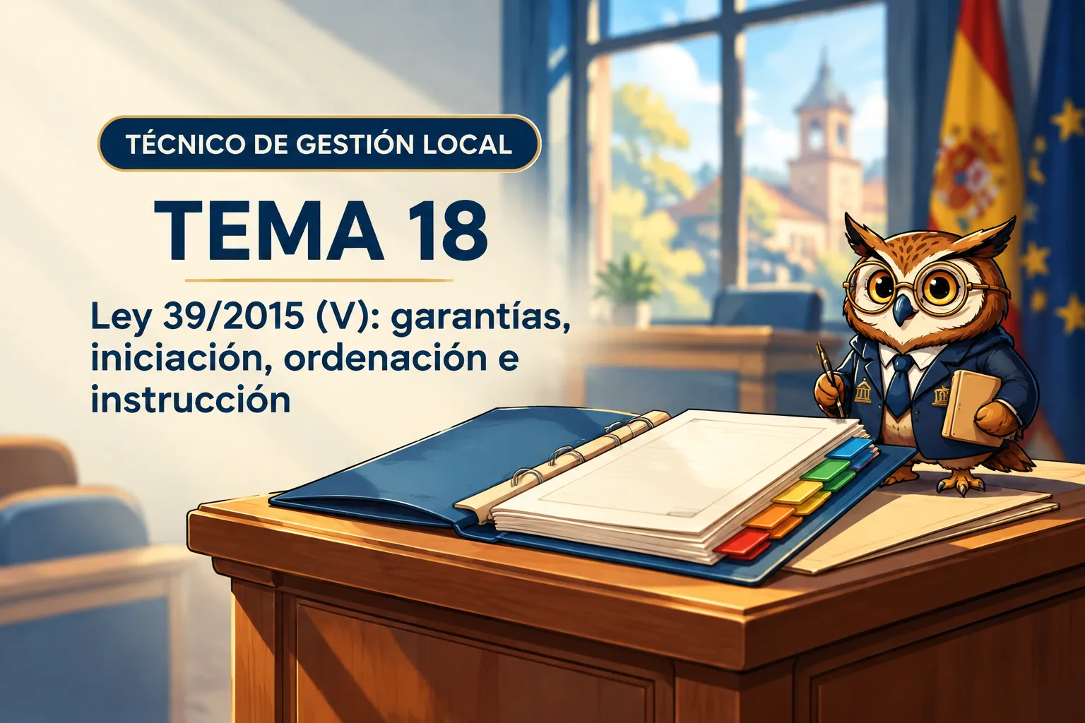 Miniatura del tema 18: Ley 39/2015 (V): garantías, iniciación, ordenación e instrucción