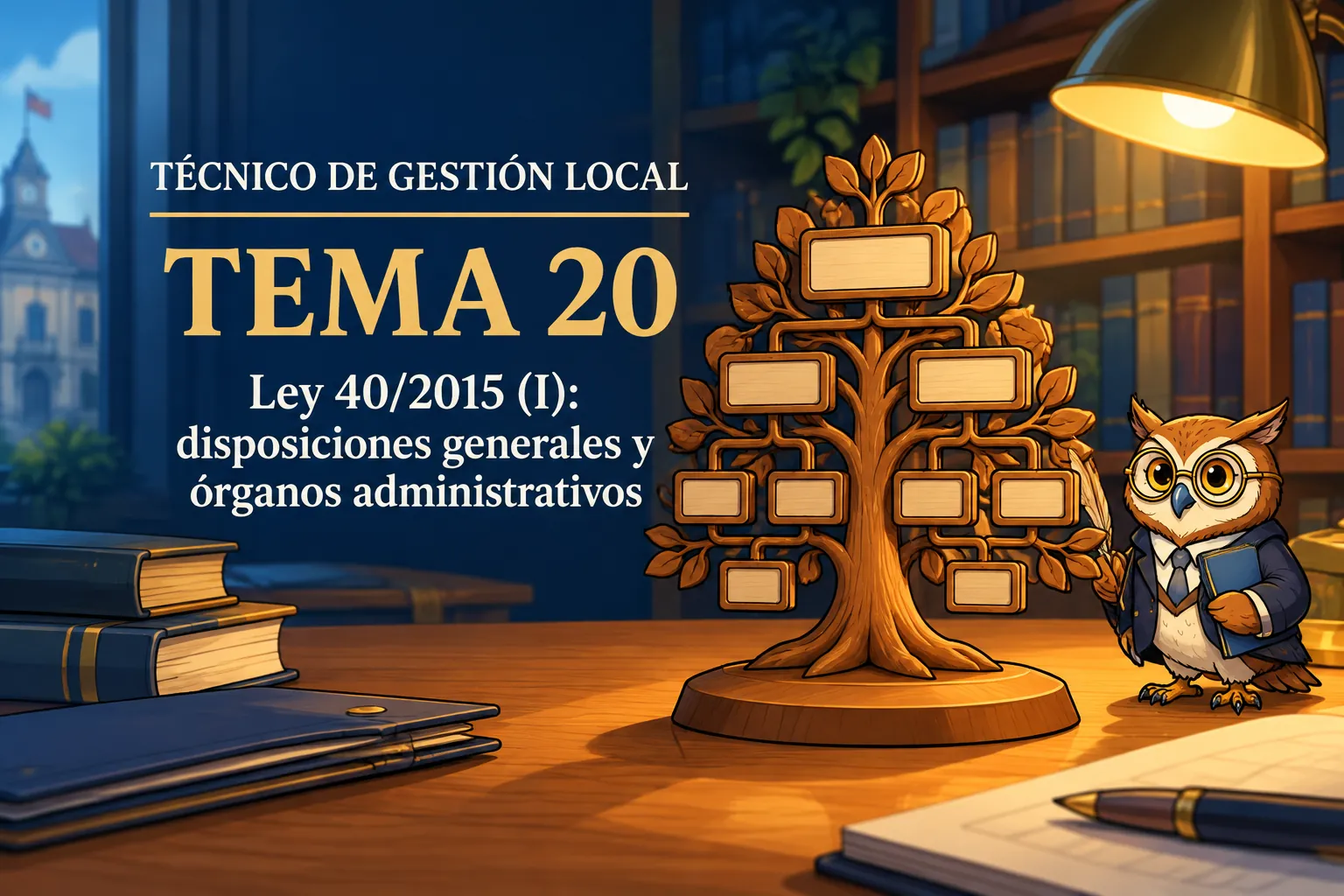 Miniatura del tema 20: Ley 40/2015 (I): disposiciones generales y órganos administrativos