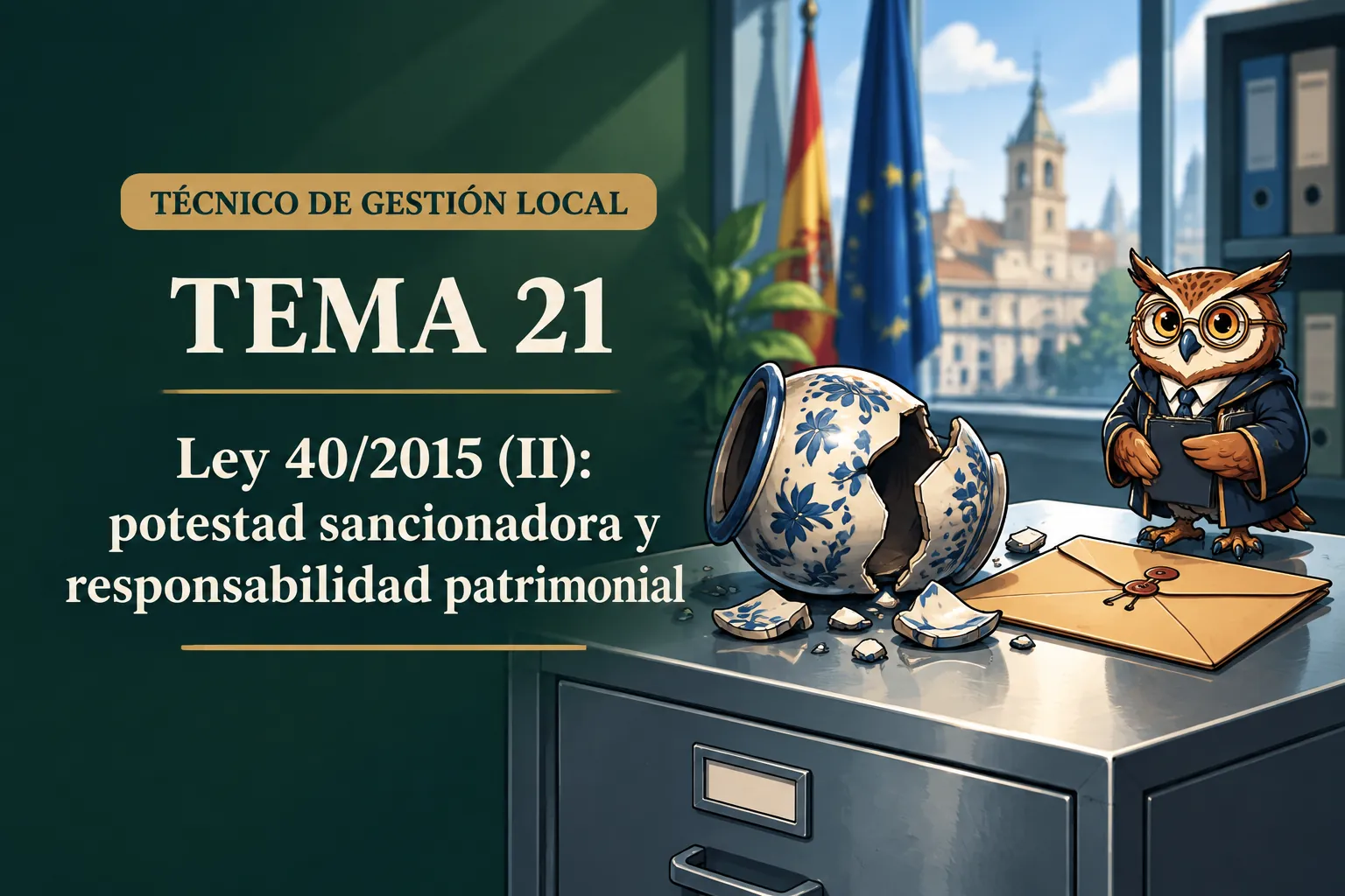 Miniatura del tema 21: Ley 40/2015 (II): potestad sancionadora y responsabilidad patrimonial