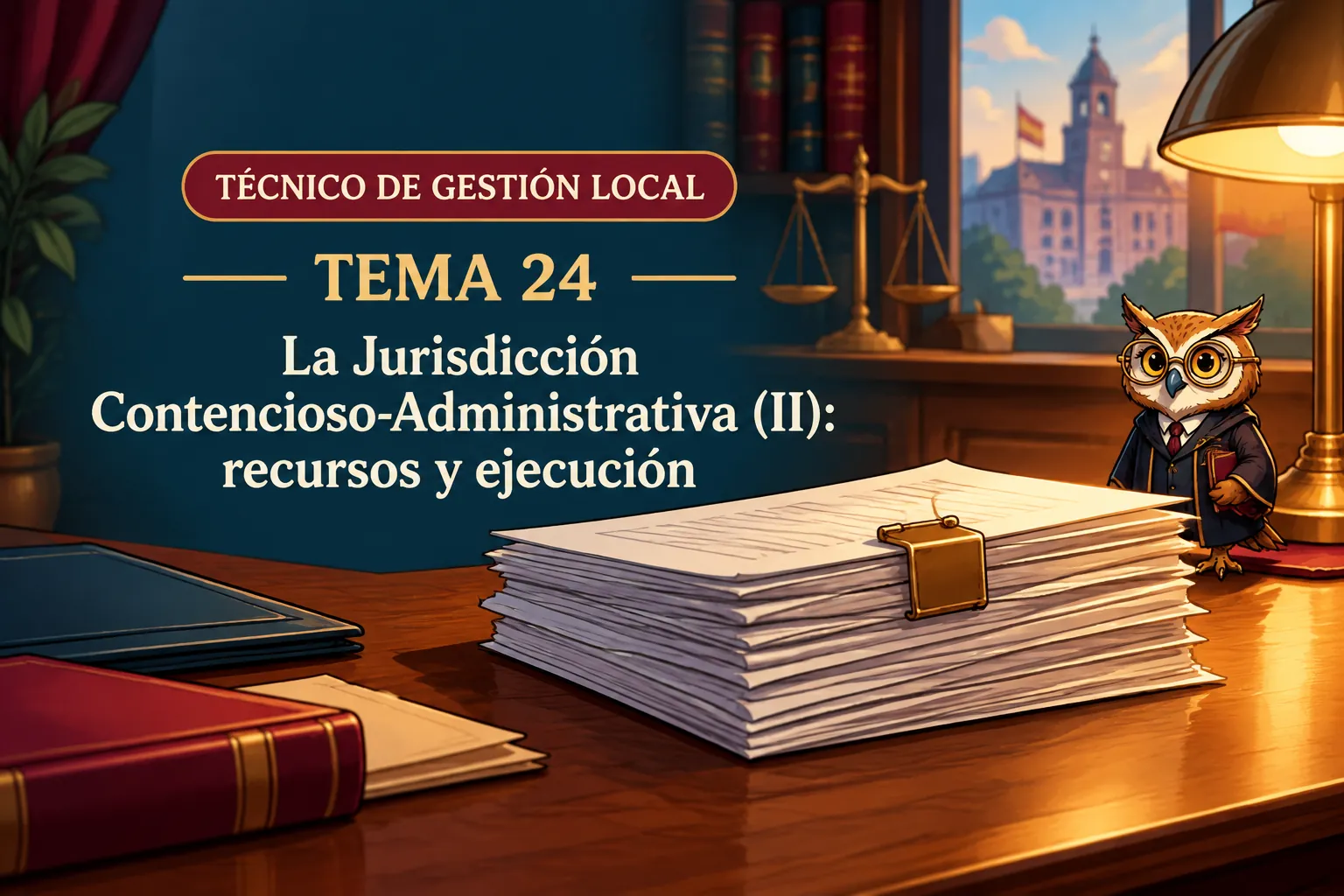 Miniatura del tema 24: La Jurisdicción Contencioso-Administrativa (II): recursos y ejecución