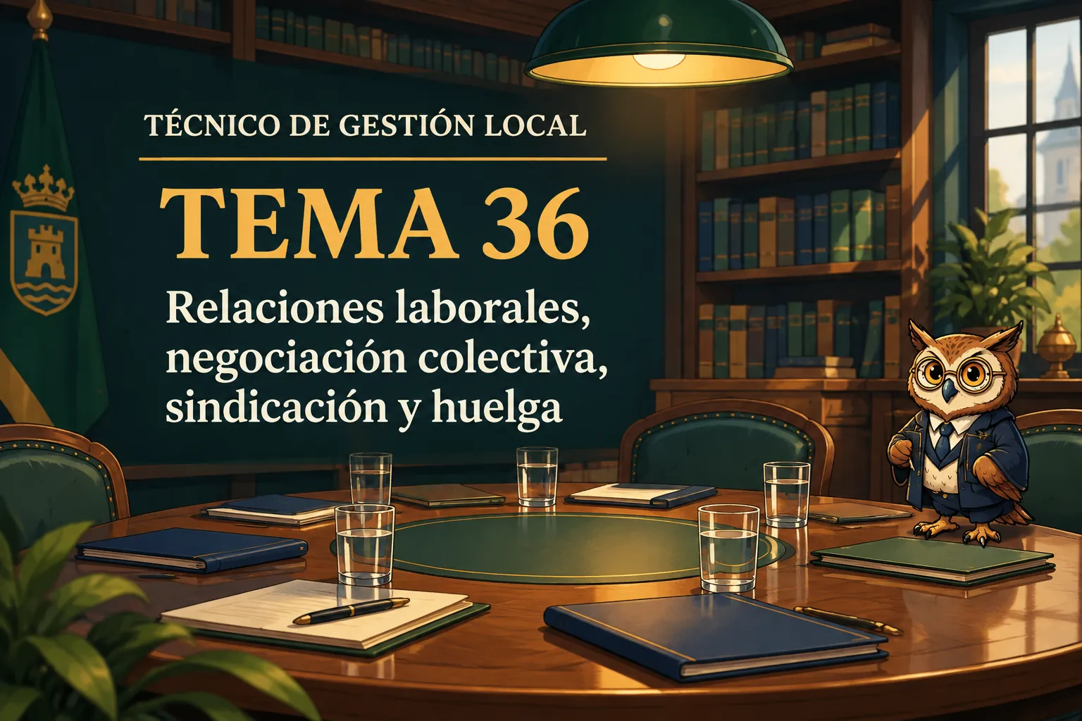 Miniatura del tema 36: Relaciones laborales, negociación colectiva, sindicación y huelga
