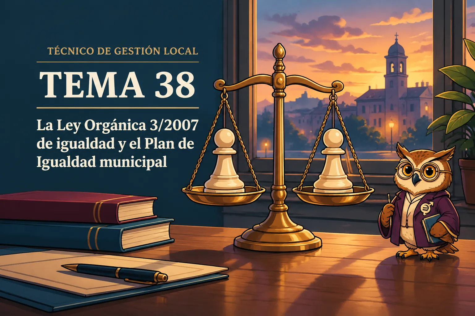 Miniatura del tema 38: La Ley Orgánica 3/2007 de igualdad y el Plan de Igualdad municipal