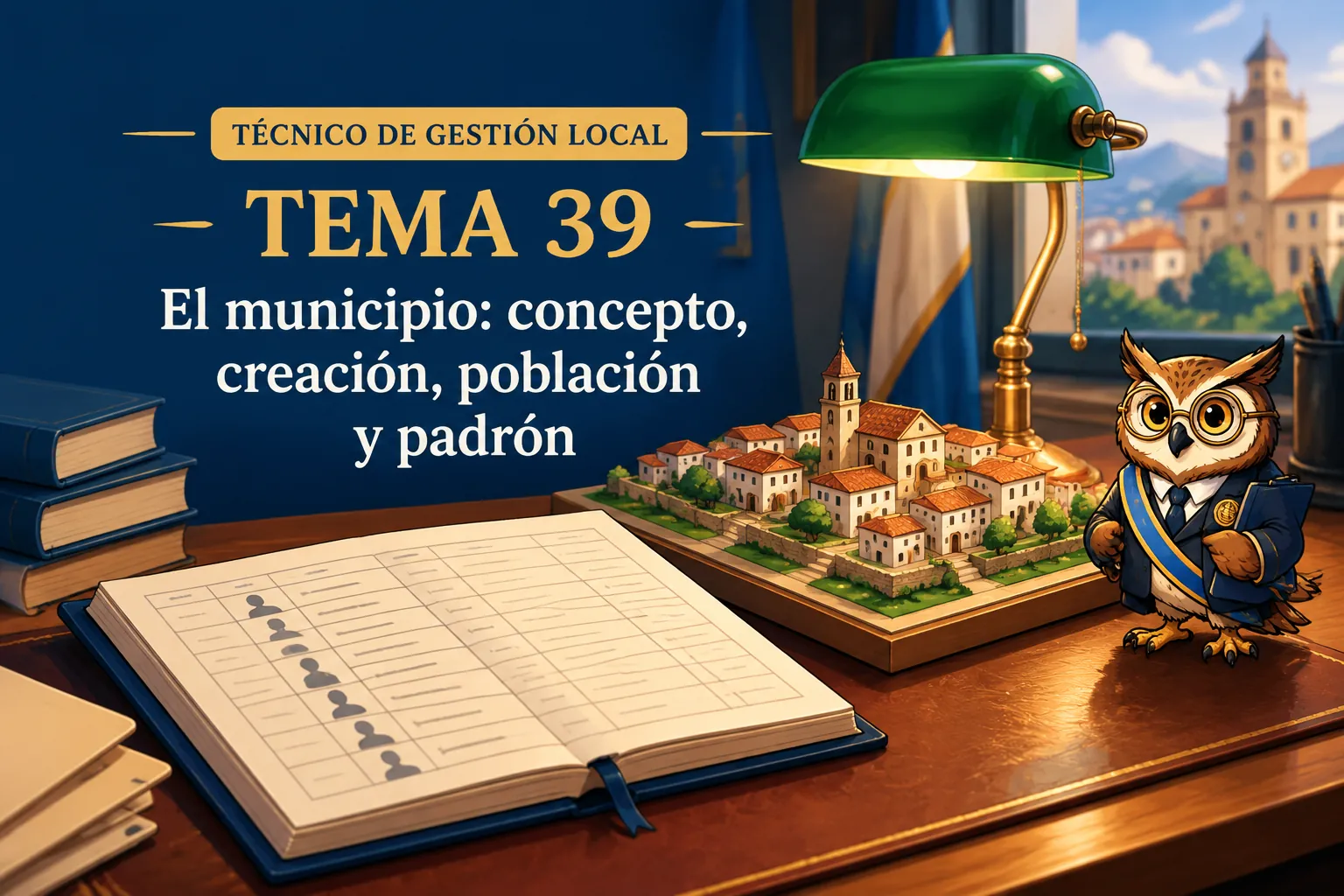Miniatura del tema 39: El municipio: concepto, creación, población y padrón