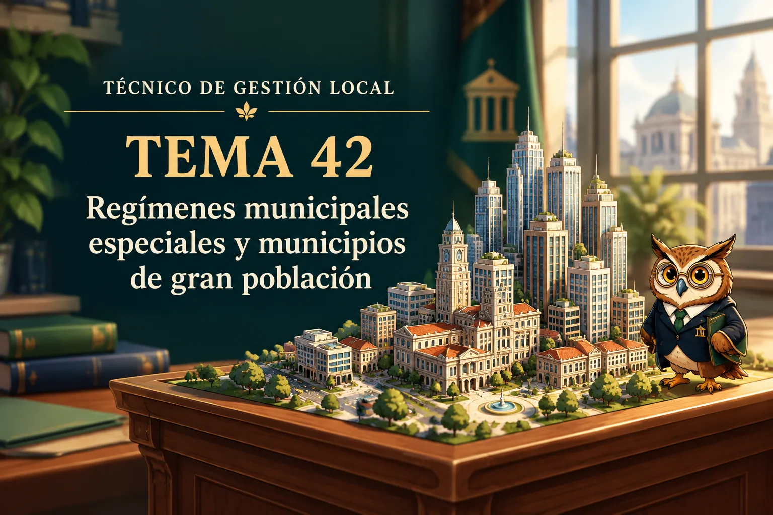 Miniatura del tema 42: Regímenes municipales especiales y municipios de gran población