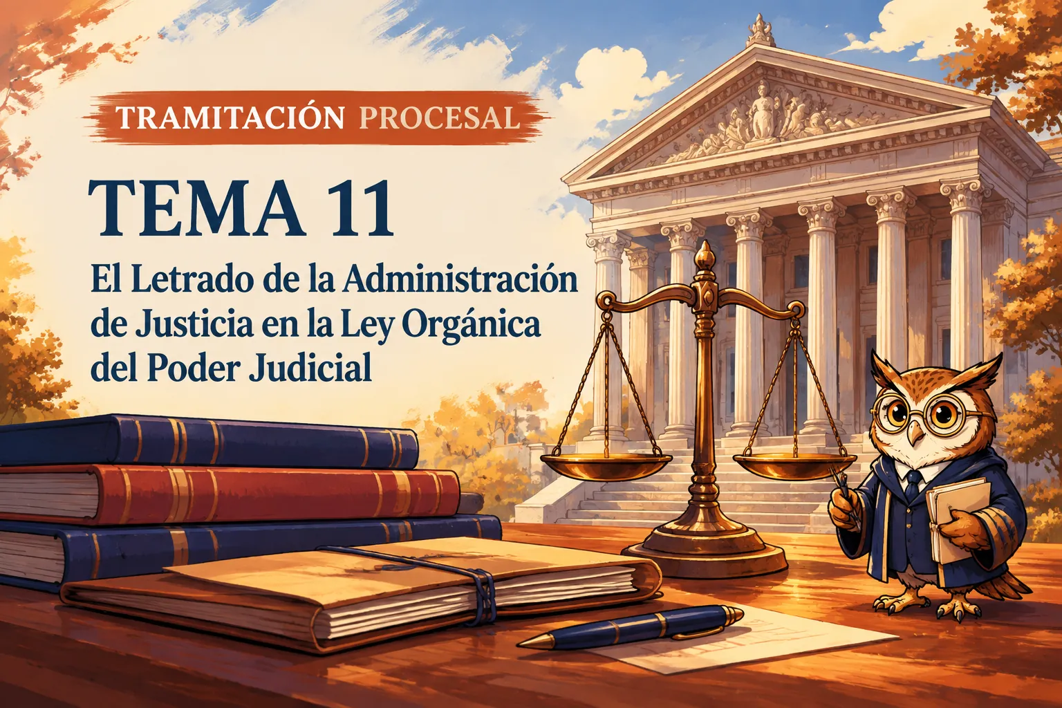 Miniatura del tema 11: El Letrado de la Administración de Justicia en la Ley Orgánica del Poder Judicial