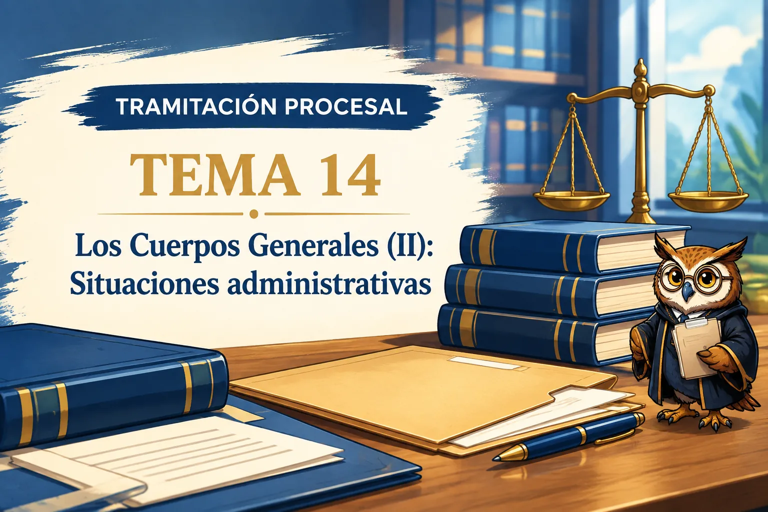 Miniatura del tema 14: Los Cuerpos Generales (II): Situaciones administrativas