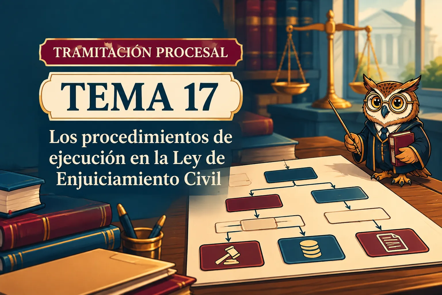 Miniatura del tema 17: Los procedimientos de ejecución en la Ley de Enjuiciamiento Civil