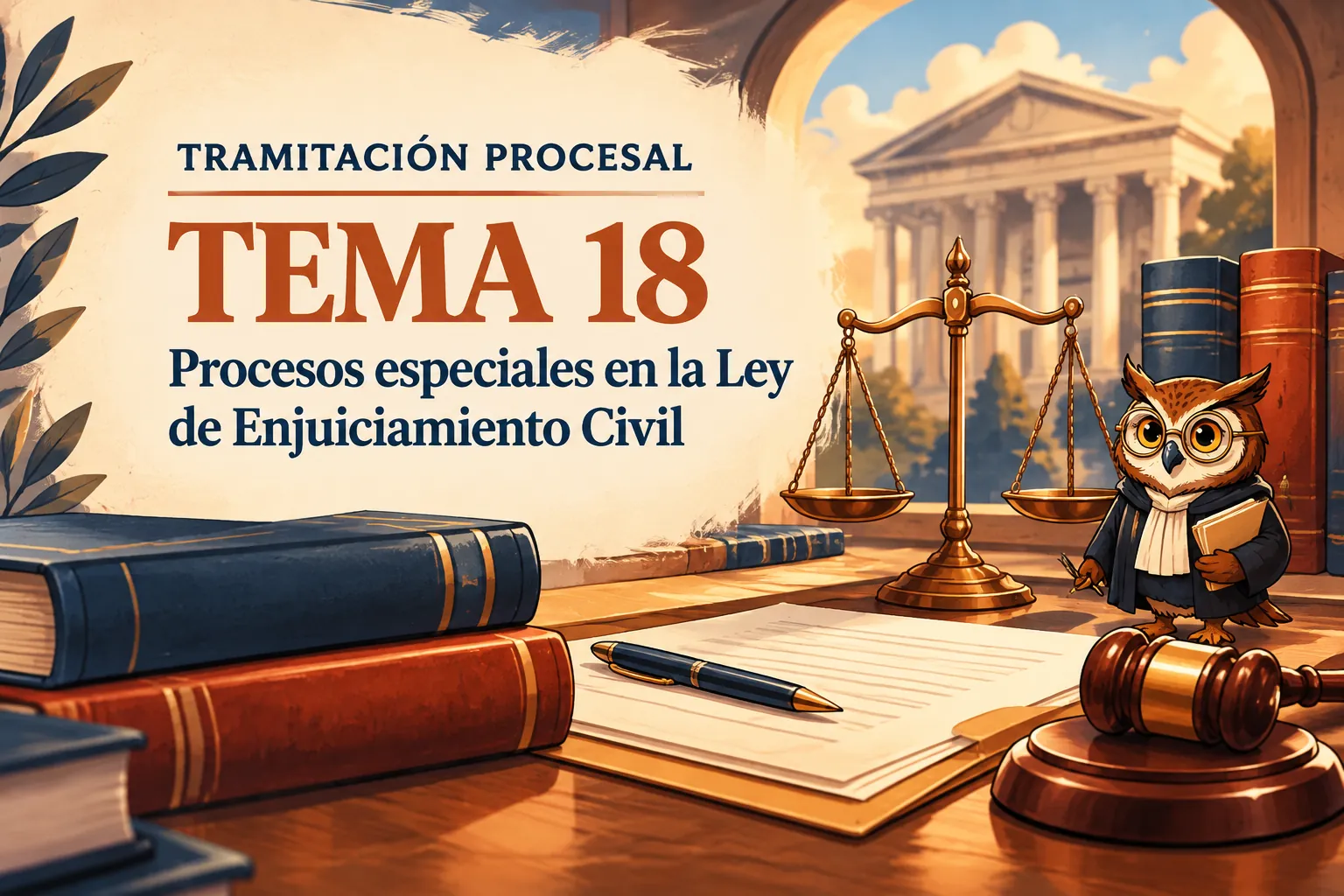 Miniatura del tema 18: Procesos especiales en la Ley de Enjuiciamiento Civil