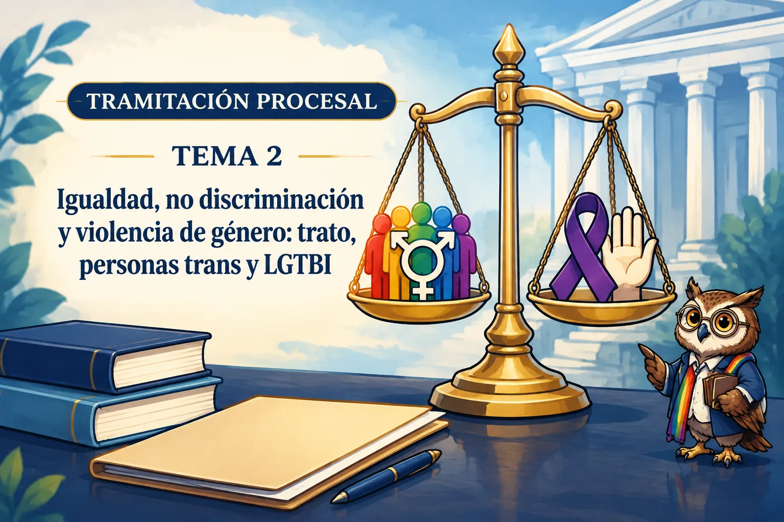 Miniatura del tema 2: Igualdad, no discriminación y violencia de género: trato, personas trans y LGTBI