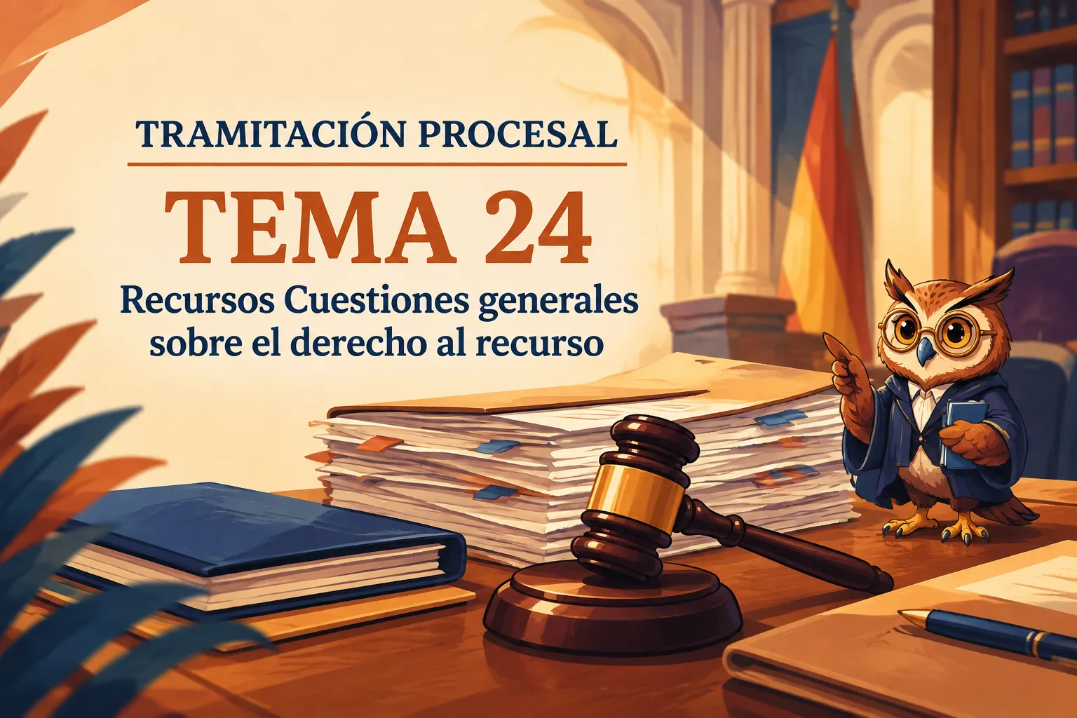 Miniatura del tema 24: Recursos Cuestiones generales sobre el derecho al recurso
