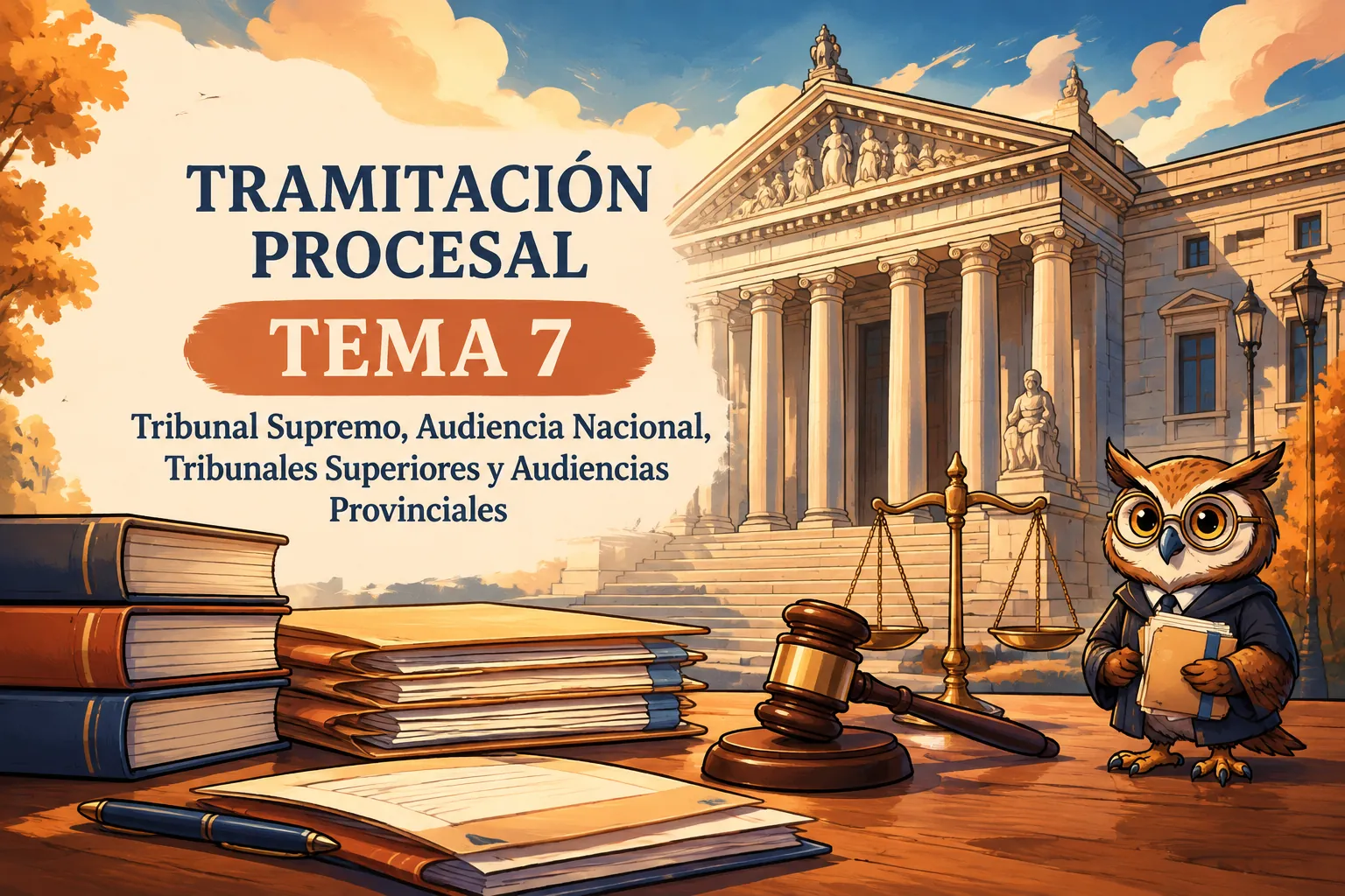 Miniatura del tema 7: Tribunal Supremo, Audiencia Nacional, Tribunales Superiores y Audiencias Provinciales